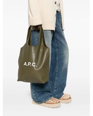 A.P.C. Ninon Small Tote Bag - Blue