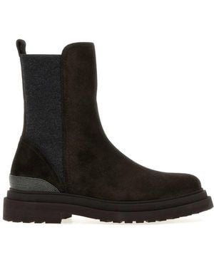 Brunello Cucinelli Pair Of Ankle Boots - Black