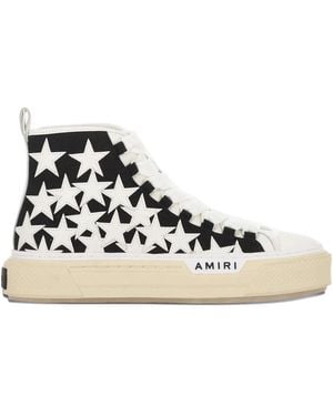 Amiri Stars Court Hi Trainers - Black