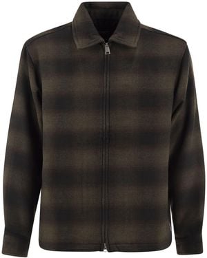 Carhartt Checked Zip Overshirt - Black