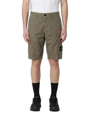 Stone Island Cargo Shorts - Natural