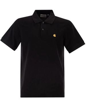 Carhartt Short-Sleeved Piqué Polo Shirt - Black