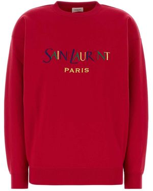 Saint Laurent Paris Sweatshirt - Red