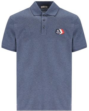 Moncler Cotton T Shirt - Blue