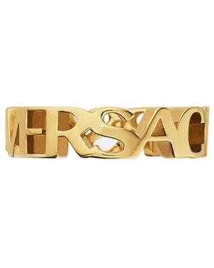 Versace Metal Rings - Metallic