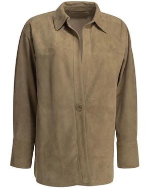 Salvatore Santoro Suede Leather Jacket - Green