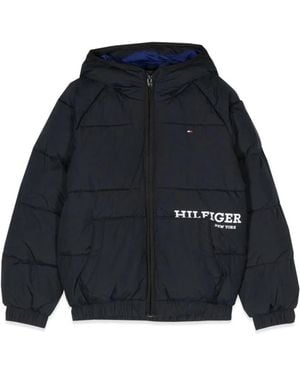 Tommy Hilfiger Logo Padded Jacket - Blue
