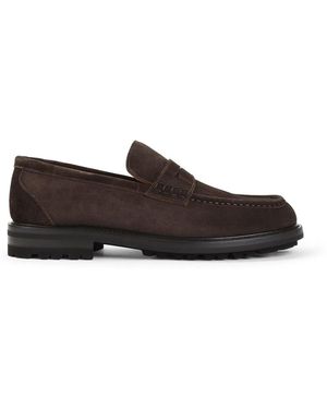 Kiton Moro Suede Loafer - Brown