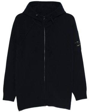 C.P. Company Zip-Front Hooded Jacket - Blue