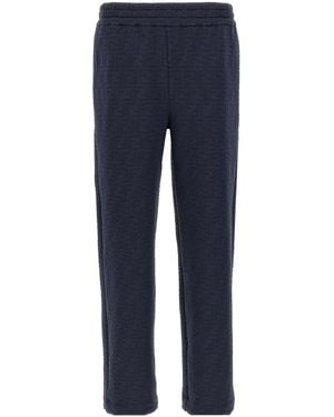 Fendi Ff Monogram Joggers - Blue