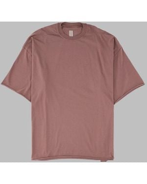 Rick Owens Boxy Short-Sleeve Cotton T-Shirt - Pink