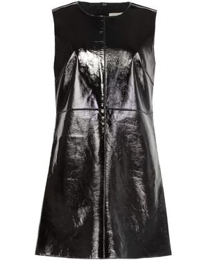 P.A.R.O.S.H. Marilyn Leather Dress - Black