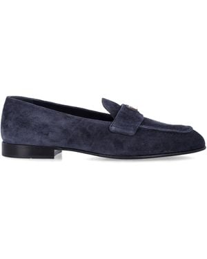 Prada Suede Loafers - Blue