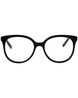 McQueen Transparent Recycled Acetate Glasses - Black