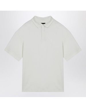 Y-3 Off Cotton Over Polo Shirt - White