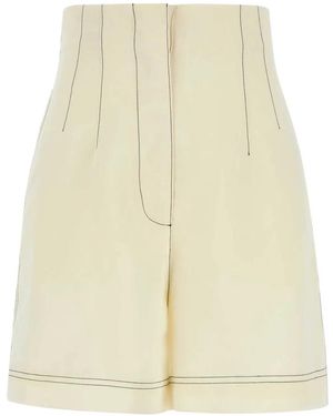 Philosophy Di Lorenzo Serafini Ivory Polyester Blend Shorts - Natural