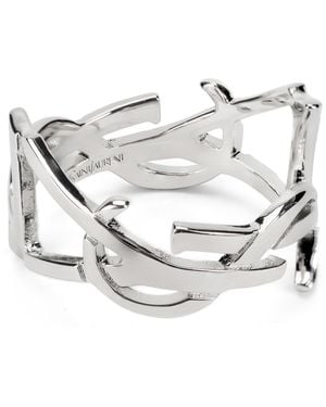 Saint Laurent Scarf Ring Cassandre - White
