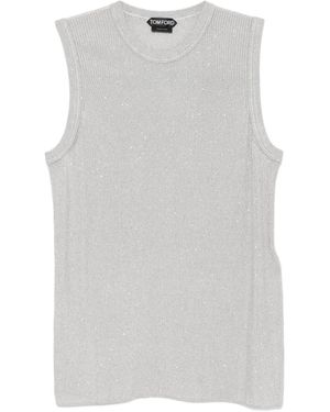 Tom Ford Sequined Top - Grey