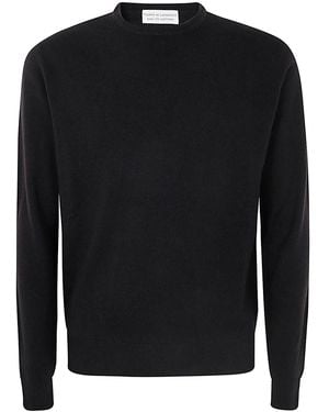 FILIPPO DE LAURENTIIS Long Sleeves Round Neck - Black