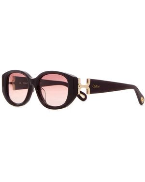 Chloé Acetate Sunglasses - Red