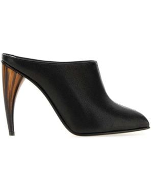 McQueen Sandal S.Leather - Black