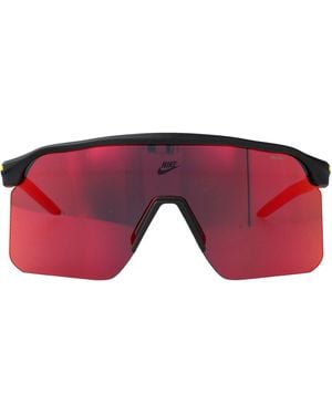 Nike Matte Dark Smoke Mir Injected Sunglasses - Red