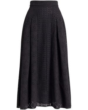 Alberta Ferretti Graded Cotton Polyester Skirt - Blue