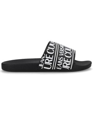 Versace Jeans Couture Elastane Flats - White