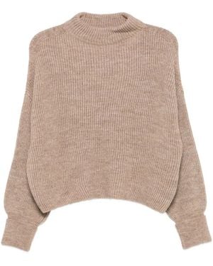 Closed Wool Blend Crewneck Jumper - Natural
