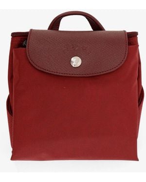 Longchamp Le Pliage Nylon Backpack - Red