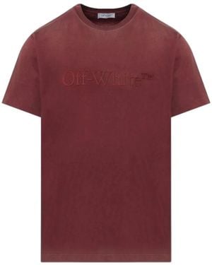 Off-White c/o Virgil Abloh Laundry Slim Tee Pureed - Red