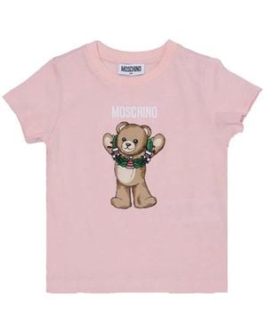 Moschino T-Shirt With Logo - Pink