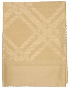 Burberry Tonal Scarf - Natural