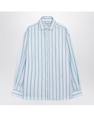 JW Anderson Light Striped Cotton Shirt - Blue