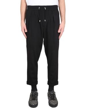 Balmain Wool Pants - Black