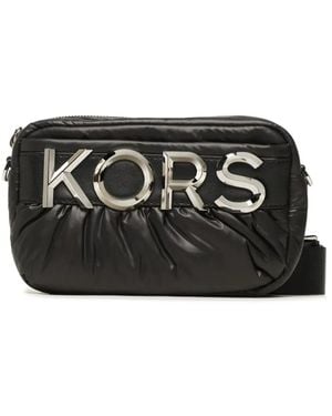 Michael Kors Leonie Logo Plaque Crossbody Bag - Black