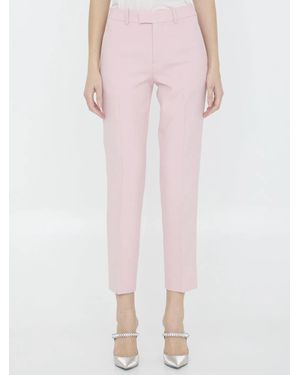 Burberry Wool Tailored Pants - Pink