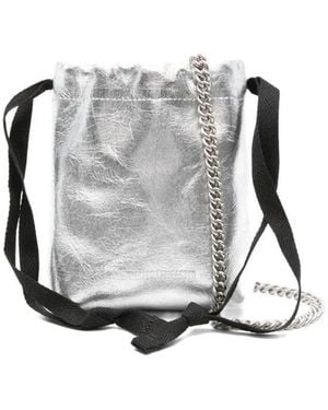 Ann Demeulemeester "Gael" Soft Small Hand Bag - Metallic