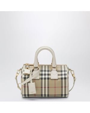 Burberry Mini Vintage Check Bowling Bag - Metallic