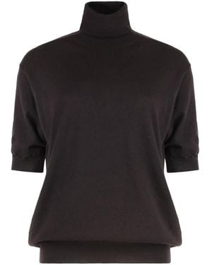 Prada Solid Turtle Neck Jumper - Black