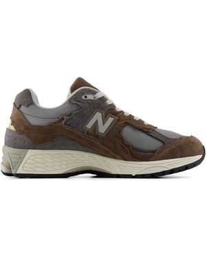 New Balance Suede Mesh Trainers - Brown