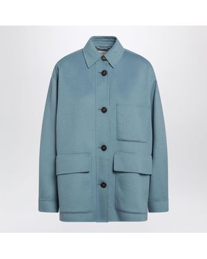 Weekend by Maxmara Wool Shirt Jacket - Blue