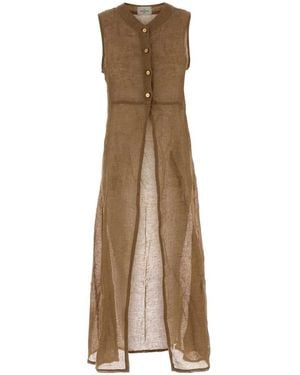LeKasha Dress Cover Up With Coins - Natural