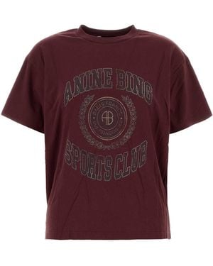 Anine Bing The Cade T-Shirt - Red