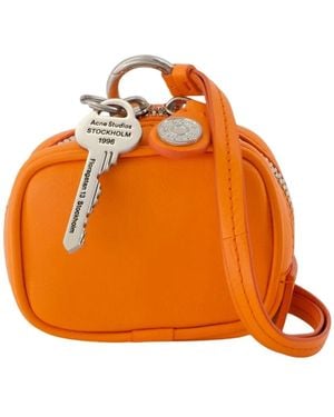 Acne Studios Camero Clip V Purse - Orange