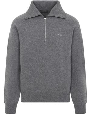 Prada Ardesia Knit Polo - Gray