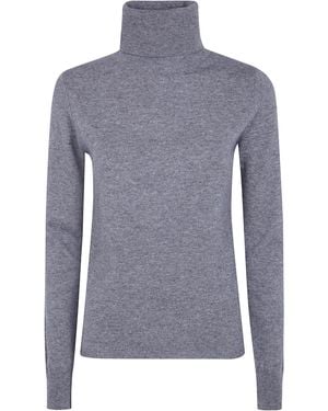 Max Mara "Mst Educata" Turtle Neck Sweater - Blue