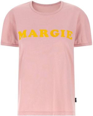 MM6 by Maison Margiela Arc Print T-Shirt - Pink