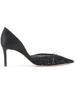 Giorgio Armani Satin And Tulle Décolleté - Black