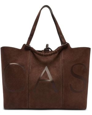 Casadei Leather Tote Bag - Brown